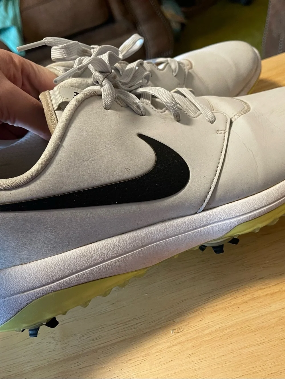 Nike Men’s Roshe Golf Tour Summit White /green AR5580-100 Size 12
